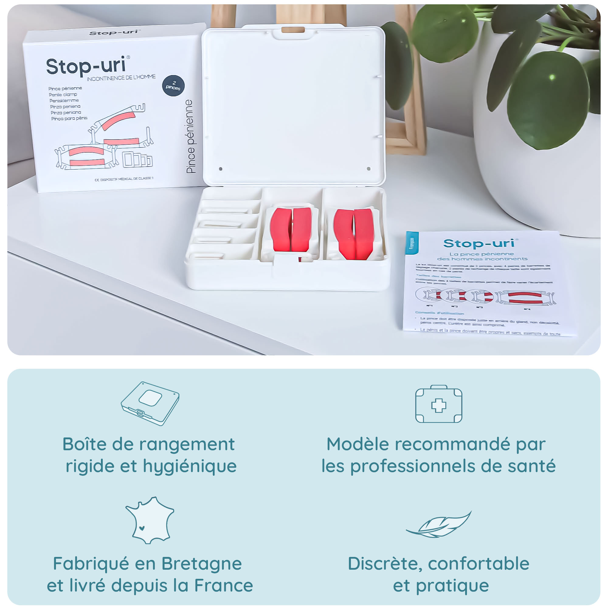 Boite de la pince Stop Uri