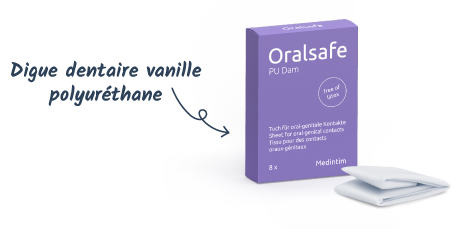 Oralsafe digue dentaire vanille polyuréthane