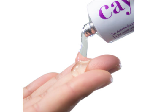 Un tube de gel contraceptif Cayagel