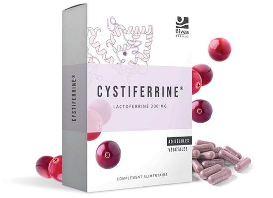 Boite de Cystiferrine à base de lactoferrine et cranberry bio