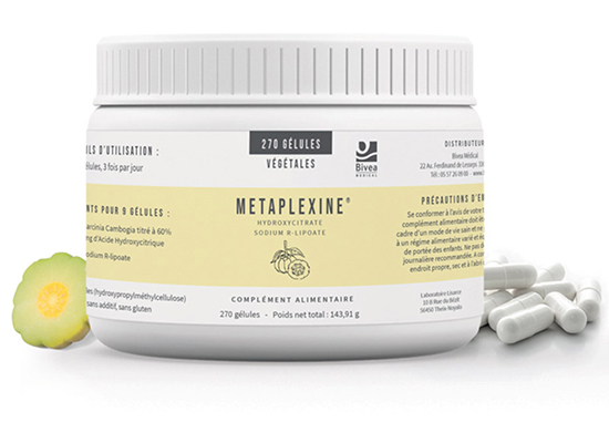 Boite de Metaplexine à base de garcinia cambogia et de sodium r-lipoate