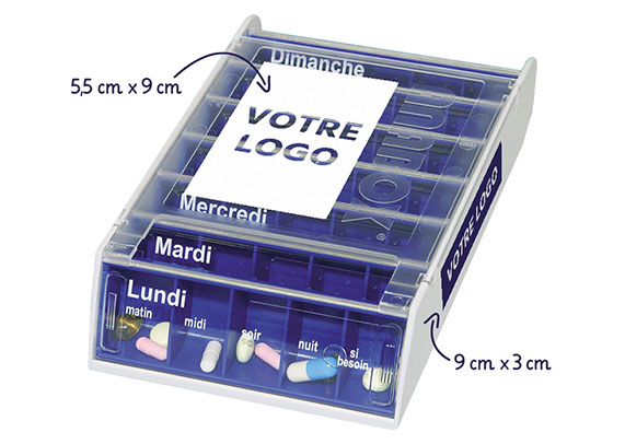 Pilulier semainier anabox personnalisation