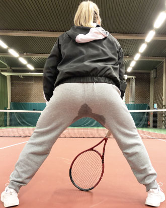 Fuites urinaires tennis