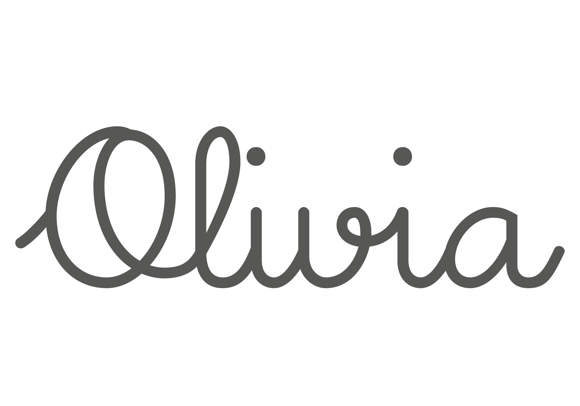 signature d'olivia