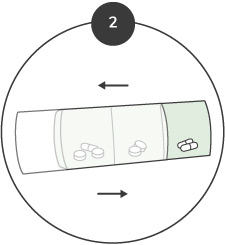 Utilisation pilulier journalier matin midi soir etape 2